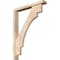 Ekena Millwork Merced Block Smooth Bracket w/ Offset Brace, Douglas Fir, 3 1/2"W x 24"D x 32"H BKT0402X24X32MRC05SDF - alternate 1